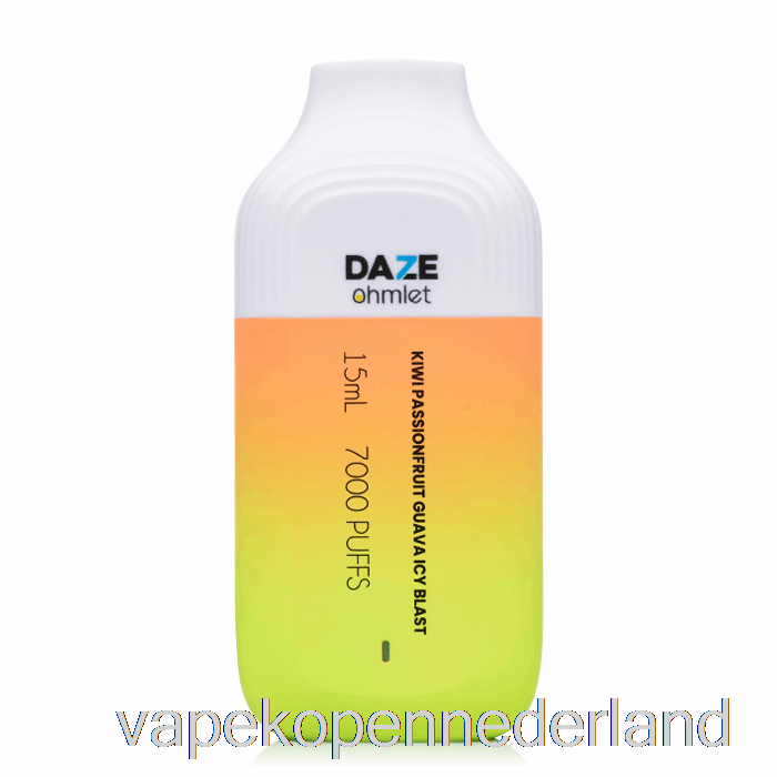 Elektronische Sigaret Vape 7 Daze Ohmlet 7000 Wegwerp Kiwi Passievrucht Guave Ijzige Explosie